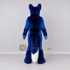 Custom Blue and White Canine Character with Bandana Mascot Costume Adult Full Body Suit for School Events Custom Blue and White Canine Character with Bandana Mascot Costume Adult Full Body Suit for School Events