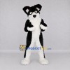 Custom Black and White Canine Character Mascot Costume Adult Full Body Suit for School Events Custom Black and White Canine Character Mascot Costume Adult Full Body Suit for School Events