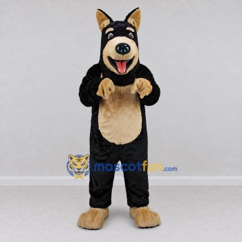 Custom Black and Tan German Shepherd Dog Mascot Costume Adult Full Body Suit for Pet Events Custom Black and Tan German Shepherd Dog Mascot Costume Adult Full Body Suit for Pet Events