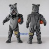 Custom Gray Bulldog Mascot Costume Adult Full Body Suit for Sports Events