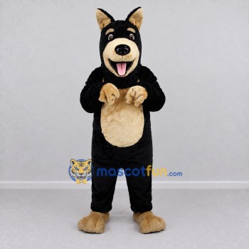 Custom Black and Tan German Shepherd Dog Mascot Costume Adult Full Body Suit for Pet Events Custom Black and Tan German Shepherd Dog Mascot Costume Adult Full Body Suit for Pet Events