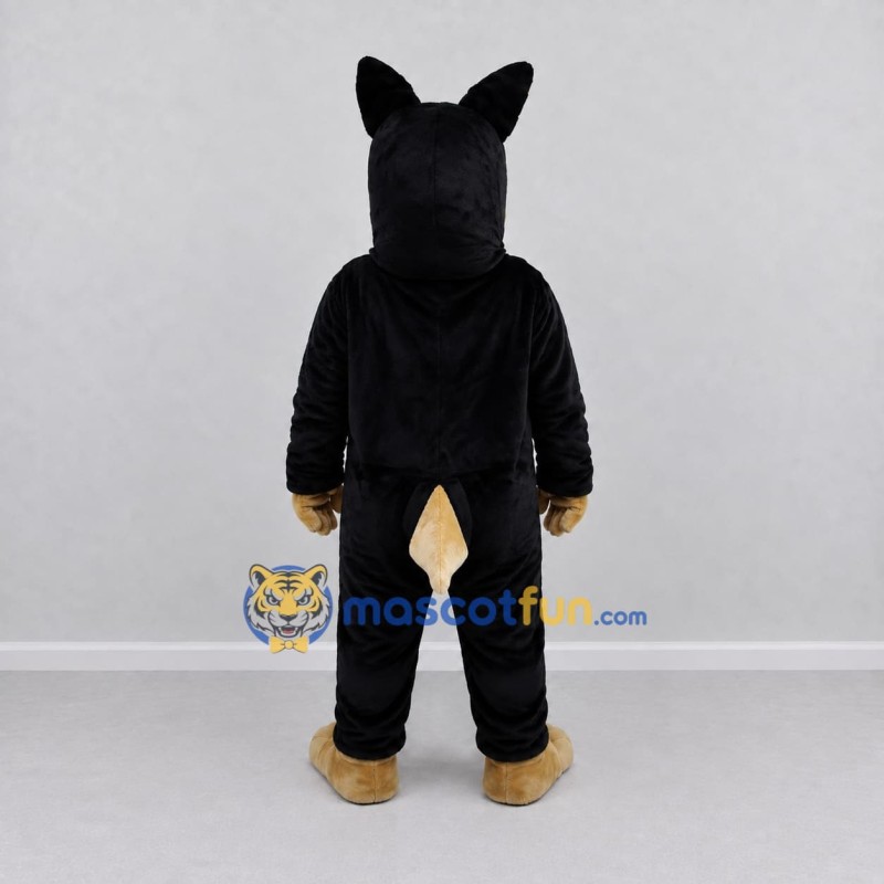 Custom Black and Tan German Shepherd Dog Mascot Costume Adult Full Body Suit for Pet Events Custom Black and Tan German Shepherd Dog Mascot Costume Adult Full Body Suit for Pet Events