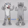 Custom Gray and White Tiger Mascot Costume Adult Full Body Suit for Wildlife Events