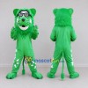 Custom Green and White Lion with Goggles Mascot Costume Adult Full Body Suit for School Events Custom Green and White Lion with Goggles Mascot Costume Adult Full Body Suit for School Events