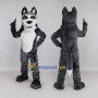 Custom Gray and White Husky Dog Mascot Costume Adult Full Body Suit for Pet Events