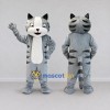 Custom Gray and White Tabby Cat Mascot Costume Adult Full Body Suit for Pet Events Custom Gray and White Tabby Cat Mascot Costume Adult Full Body Suit for Pet Events