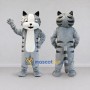 Custom Gray and White Tabby Cat Mascot Costume Adult Full Body Suit for Pet Events