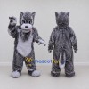 Custom Gray Wolf Mascot Costume Adult Full Body Suit for School Events Custom Gray Wolf Mascot Costume Adult Full Body Suit for School Events