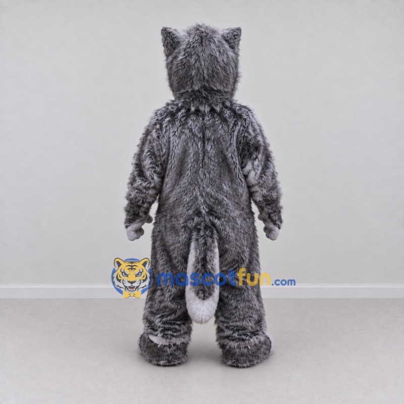 Custom Gray Wolf Mascot Costume Adult Full Body Suit for School Events Custom Gray Wolf Mascot Costume Adult Full Body Suit for School Events