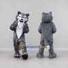 Custom Gray and White Wolf Mascot Costume Adult Full Body Suit for School Events Custom Gray and White Wolf Mascot Costume Adult Full Body Suit for School Events