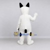 Custom White and Black Dog Mascot Costume Adult Full Body Suit for School Events Custom White and Black Dog Mascot Costume Adult Full Body Suit for School Events