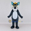 Custom Gray and White Wolf in Cap Mascot Costume Adult Full Body Suit for School Events Custom Gray and White Wolf in Cap Mascot Costume Adult Full Body Suit for School Events