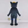 Custom Gray and White Wolf in Cap Mascot Costume Adult Full Body Suit for School Events Custom Gray and White Wolf in Cap Mascot Costume Adult Full Body Suit for School Events