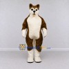 Custom Brown and White Husky Dog Mascot Costume Adult Full Body Suit for Pet Events Custom Brown and White Husky Dog Mascot Costume Adult Full Body Suit for Pet Events