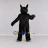 Custom Black Gray and Red Wolf with Tie Mascot Costume Adult Full Body Suit for Themed Parties Custom Black Gray and Red Wolf with Tie Mascot Costume Adult Full Body Suit for Themed Parties