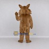 Custom Brown Canine Character Mascot Costume Adult Full Body Suit for School Events