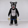Custom Black and Gray Wolf Mascot Costume Adult Full Body Suit for Wildlife Events Custom Black and Gray Wolf Mascot Costume Adult Full Body Suit for Wildlife Events