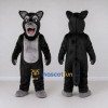 Custom Black and Gray Wolf Mascot Costume Adult Full Body Suit for Wildlife Events Custom Black and Gray Wolf Mascot Costume Adult Full Body Suit for Wildlife Events