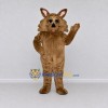 Custom Brown Canine Character Mascot Costume Adult Full Body Suit for School Events