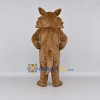 Custom Brown Canine Character Mascot Costume Adult Full Body Suit for School Events