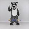 Custom Gray and White Wolf Mascot Costume Adult Full Body Suit for Wildlife Events Custom Gray and White Wolf Mascot Costume Adult Full Body Suit for Wildlife Events