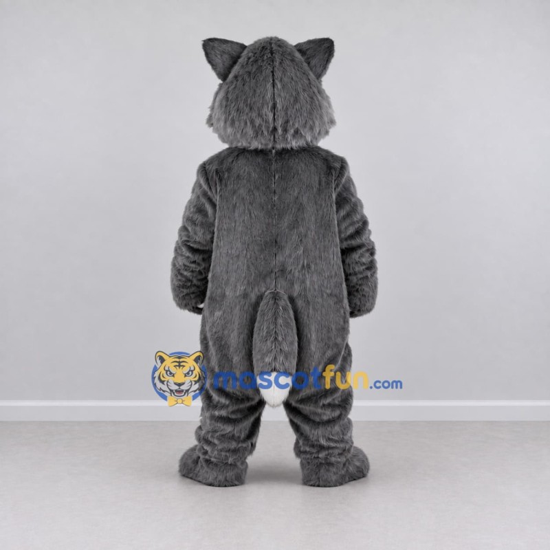 Custom Gray and White Wolf Mascot Costume Adult Full Body Suit for Wildlife Events Custom Gray and White Wolf Mascot Costume Adult Full Body Suit for Wildlife Events