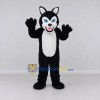 Custom Black and White Wolf Mascot Costume Adult Full Body Suit for Halloween Events Custom Black and White Wolf Mascot Costume Adult Full Body Suit for Halloween Events
