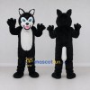 Custom Black and White Wolf Mascot Costume Adult Full Body Suit for Halloween Events Custom Black and White Wolf Mascot Costume Adult Full Body Suit for Halloween Events