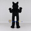 Custom Black and White Wolf Mascot Costume Adult Full Body Suit for Halloween Events Custom Black and White Wolf Mascot Costume Adult Full Body Suit for Halloween Events