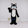 Custom Black and White Wolf Mascot Costume Adult Full Body Suit for Halloween Events Custom Black and White Wolf Mascot Costume Adult Full Body Suit for Halloween Events