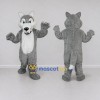 Custom Gray and White Wolf Mascot Costume Adult Full Body Suit for Wildlife Events Custom Gray and White Wolf Mascot Costume Adult Full Body Suit for Wildlife Events