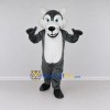 Custom Gray and White Wolf Mascot Costume Adult Full Body Suit for Wildlife Events Custom Gray and White Wolf Mascot Costume Adult Full Body Suit for Wildlife Events