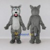 Custom Gray and White Wolf Mascot Costume Adult Full Body Suit for Wildlife Events Custom Gray and White Wolf Mascot Costume Adult Full Body Suit for Wildlife Events