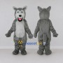 Custom Gray and White Wolf Mascot Costume Adult Full Body Suit for Wildlife Events