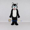 Custom Black and White Wolf Mascot Costume Adult Full Body Suit for Halloween Events Custom Black and White Wolf Mascot Costume Adult Full Body Suit for Halloween Events