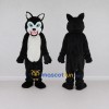 Custom Black and White Wolf Mascot Costume Adult Full Body Suit for Halloween Events Custom Black and White Wolf Mascot Costume Adult Full Body Suit for Halloween Events