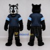 Custom Black and Navy Blue Wolf in Sportswear Mascot Costume Adult Full Body Suit for Sports Events Custom Black and Navy Blue Wolf in Sportswear Mascot Costume Adult Full Body Suit for Sports Events