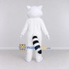 Custom White and Black Raccoon Mascot Costume Adult Full Body Suit for Wildlife Events Custom White and Black Raccoon Mascot Costume Adult Full Body Suit for Wildlife Events