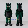 Custom Green and Black Horse Mascot Costume Adult Full Body Suit for School Events Custom Green and Black Horse Mascot Costume Adult Full Body Suit for School Events