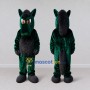 Custom Green and Black Horse Mascot Costume Adult Full Body Suit for School Events