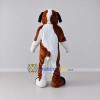 Custom Brown and White Saint Bernard Dog Mascot Costume Adult Full Body Suit for Pet Events Custom Brown and White Saint Bernard Dog Mascot Costume Adult Full Body Suit for Pet Events
