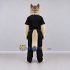 Custom Tan Gray and Black Wolf in Shirt and Pants Mascot Costume Adult Full Body Suit for Themed Parties Custom Tan Gray and Black Wolf in Shirt and Pants Mascot Costume Adult Full Body Suit for Themed Parties