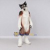 Custom Brown Gray and White Wolf Mascot Costume Adult Full Body Suit for Wildlife Events
