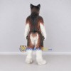 Custom Brown Gray and White Wolf Mascot Costume Adult Full Body Suit for Wildlife Events