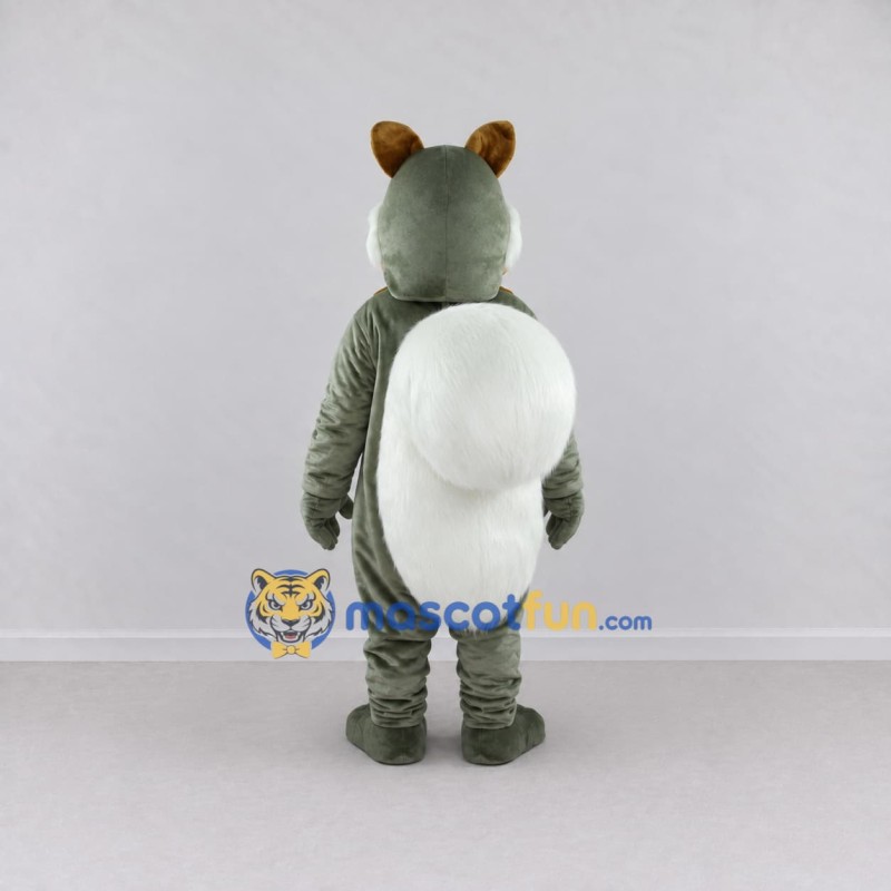 Custom Gray Green and Brown Squirrel Mascot Costume Adult Full Body Suit for Wildlife Events Custom Gray Green and Brown Squirrel Mascot Costume Adult Full Body Suit for Wildlife Events