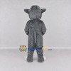 Custom Gray and White Canine Character Mascot Costume Adult Full Body Suit for School Events Custom Gray and White Canine Character Mascot Costume Adult Full Body Suit for School Events