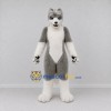 Custom Gray and White Husky Dog Mascot Costume Adult Full Body Suit for Pet Events Custom Gray and White Husky Dog Mascot Costume Adult Full Body Suit for Pet Events