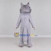 Custom Light Gray Wolf Mascot Costume Adult Full Body Suit for Wildlife Events Custom Light Gray Wolf Mascot Costume Adult Full Body Suit for Wildlife Events