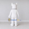 Custom White and Tan Bull Terrier Dog Mascot Costume Adult Full Body Suit for Pet Events Custom White and Tan Bull Terrier Dog Mascot Costume Adult Full Body Suit for Pet Events