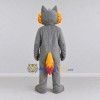Custom Gray and Orange Wolf Mascot Costume Adult Full Body Suit for School Events Custom Gray and Orange Wolf Mascot Costume Adult Full Body Suit for School Events